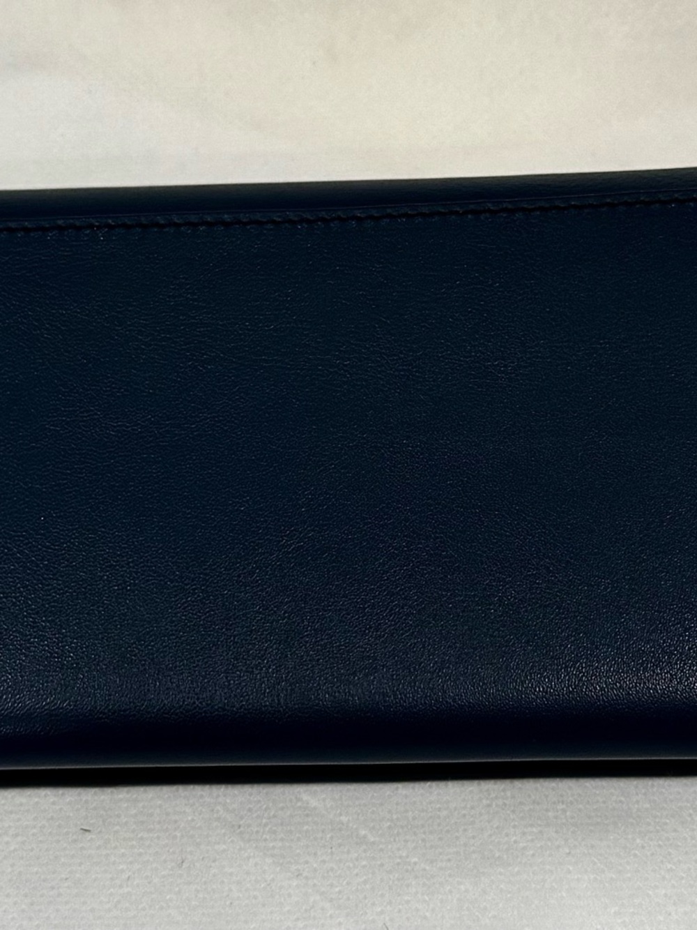 NWT Chloé Vick Long Flap Wallet in a Dark Blue Leather - Picture 8 of 9